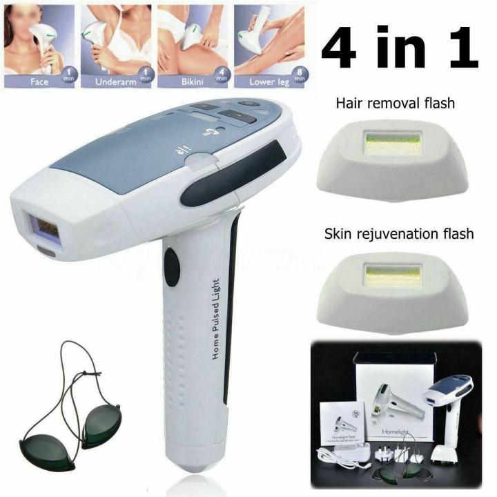 4 in 1 Laser IPL Permanent Hair Removal Machine Face Body Skin Painless Epilator