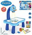 Frozen 3 In 1 Kids Painting Drawing Activity Kit Projector Table - 24 Pattern. 