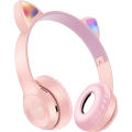 Cat Ear Wireless Headphones Bluetooth 5.0 Large Capacity Cute Cartoon Earphones Computer Game Sports Music Headset with Mic. 