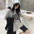 [T-shirt Oversize] (150kg Could Wear) Korean KOL Summer Oversize Women Short Sleeve Plus Size T Shirt Fashion Loose Print Oversize Tops. 