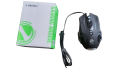 Gaming mouse Limeme with 6 Programmable Buttons - 7 light rgb gaming mouse usb wired with side buttons - for pc, laptop, pubg mobile, free fire. minecraft  - Black & White. 