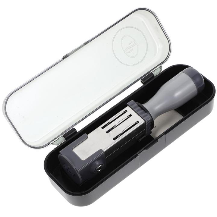 【linfang store】Handheld Date Stamper Multi-use Time Stamp Portable Date Rolling Stamp File Accessory Date for File Home Daily