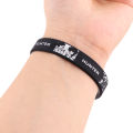 YQ504 Anime Comics Hunters Bangle Bracelets Elastic Wristlet Cartoons Sports Waterproof Black Wristband Rubber Bracelet Jewelry. 