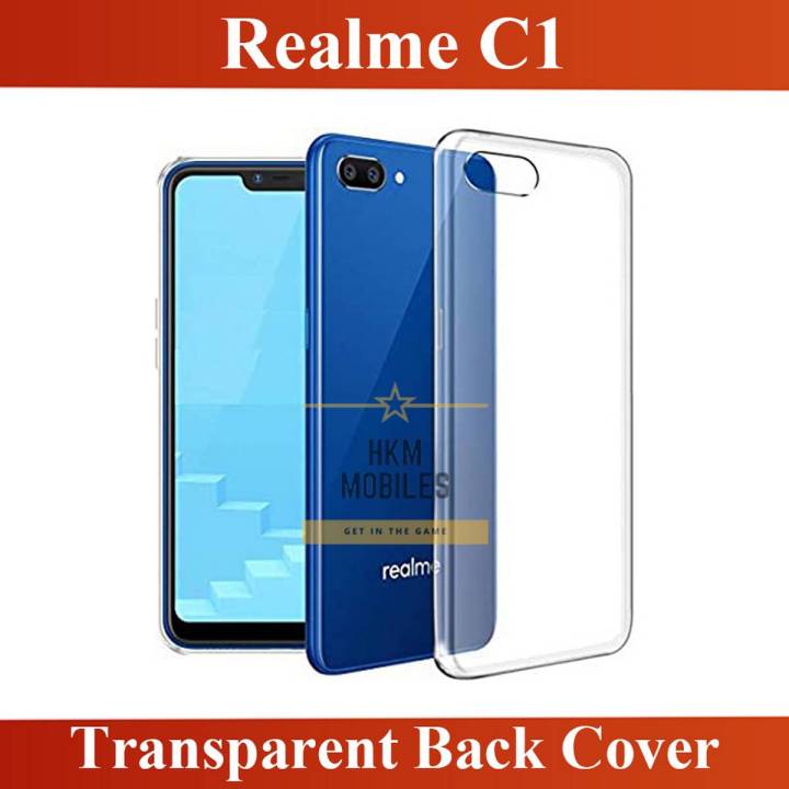 Realme C1 Back Cover Transparent Soft Silicone Crystal Clear Case Cover For Realme C1
