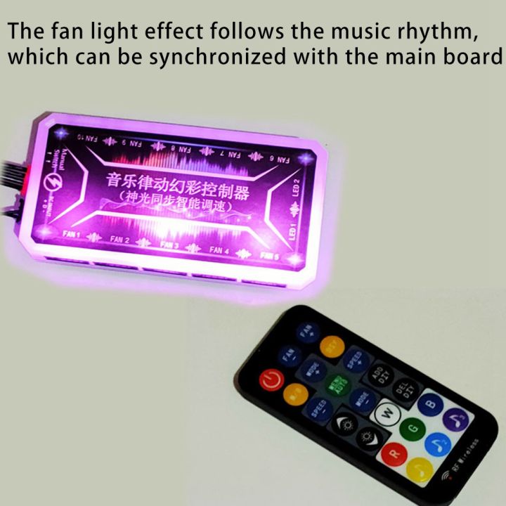 Nax-3c%20Rgb%20Fan%20Remote%20Controller%2010%20Fan%20And%202%20Led%20Ports%20Motherboard%20Sync%20Led%20Controller%20Hub%20For%20Connecting/Sync%20To%20Motherboard%20-%20Image%203