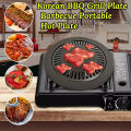 Smokeless Kitchen Grill/Kitchen + Home Stove Top Smokeless Grill Indoor BBQ, Stainless Steel with Double Coated Non Stick Surface. 