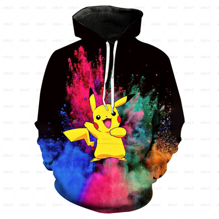 Boy And Girl 3D Autumn Pokemon Fashion Cartoon Hoodies Hip Hop Streetwear Casual Long Sleeve Boy Girl 3D Printed Sweatshirts