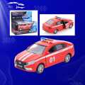 Police Car Toy - Alloy Metal, Pull Back Action, Flashing Lights, Openable Doors - High-Quality Kids' Toy - Best for Birthday Gifts & Collectors. 