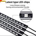 Mobile Application Control Atmosphere Lights For Car / Bike 48 LED's With Music Sensor Bluetooth Interior Footlights (High Quality). 