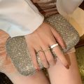 Fashion Adjustable Dainty Rings For Women Anniversary Gift For Wife  Cute Cool Vintage Gold Plated Korean Ring For Girls Stylish Pack of 3 Rings For Girls Birthday Gift Wedding Rings Trendy Trendy Rings. 