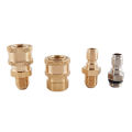Copper 1/4 High Pressure Washer Quick Coupling Water Gun Hydraulic Coupler MJ. 