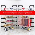 5, 6, 7 Tiers Imported Heavyweight Shoe Rack Organizer Stainless Steel Shoe Stand. 