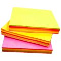 Multicolor Sticky Notes, Bright Colours Self-Stick Memo Pad Paper 3X3 inch Square - Pack of 1 / 100 Sheets. 