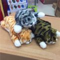 Funny Simulation Touch to Roll Electric Cat Roll Plush Animals Cats Toys Kid - 30cm. 