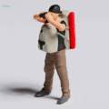 1/64 Scale Model People Resin Diorama Figures for Building Decoration Layout. 