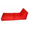 Red Bean Bag Sofa Cum Bed. 