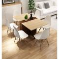 Folding dining table household removable small apartment simple folding table dinner tab (chairs are not included). 