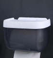 Wall Mounted Toilet Roll Holder With Shelf Storage Rack, Toilet Tissue Box, Punch-free Toilet Paper Holder Box, Waterproof Storage Toilet Paper Storage Rack. 