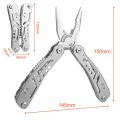Multitool Tool 11 in 1, Foldable Stainless Steel Multifunctional Pliers with Screwdriver Bits, Multifunctional Pliers, Portable Multi Tool Knife Outdoor for Camping, Hiking, Repairing. 