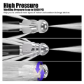 Suitable for Karcher Pressure Washer Nozzle Sewer Cleaning Tool Ejector Drain Cleaning Nozzle Tip 1/4 Easy Install Easy to Use. 