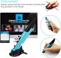 lychee Wireless Optical Pocket Pen Mouse, 2.4GHZ USB Wireless Optical Pen Mouse 800/1200/1600 DPI Adjustable Handwriting Mini Mice for PC Laptop Notebook Computer Mac (Blue) ORIGINAL UK ZONE STOCK. 