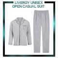 Stylish Export Quality Unisex Livergy Button Open Casual Tracksuit For Men & Women. 