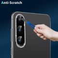 Samsung Galaxy A17 Diamond Camera Lens Protector for Women – Luxury Glitter Crystal Cover, Anti-Scratch, HD Transparent. 
