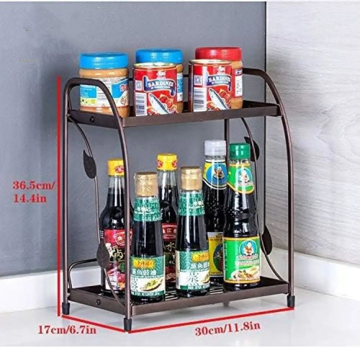 Kichen Storage Two Shelves Rack