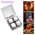 Amamia Stone Eco-friendly Metal Square Ice Cubes Chilling Stone. 