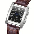 Classic Men's Watch, Fashion Square Roman Numerals Quartz Wrist Watch. 