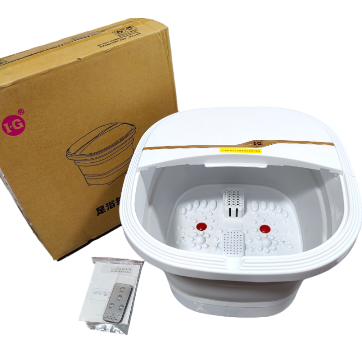 Lot home Folding Foot Bath Tub with remote Electric Heating Thermostatic Massage Foot Bath Spa Massager  Foldable Travel Portable Foot Relaxing Massaging Tub Spa Imported