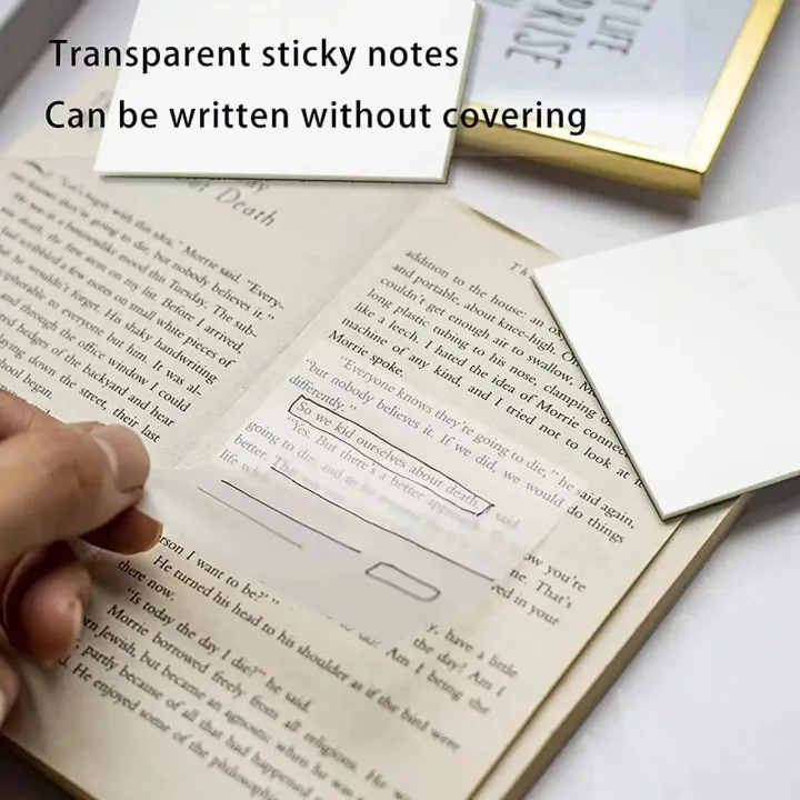 Transparent%20sticky%20notes%20pack%20of%2050-%203x3inches%20transparent%20waterproof%20sticky%20notes-%20quality%20product-%20Bookmarks%20notes%20pack%20of%2050-Translucent%20School%20Office%20Supplies%20for%20Book%20Notes%20Highlights-3x3%20inch%20Clear%20Sticky%20Notes%20-%20Image%207