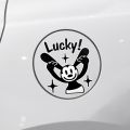 Oswald Mickey Cartoon Stickers Jialing Retro Motorcycle Lucky Rabbit Anime Electric Car Helmet Stickers. 
