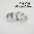 Screw cap for silver metal round jar with 15 g 10 g 5 pcs 5 20 g 30 g 50 g empty aluminum jar jar ointment spice candle lipstick. 