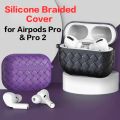 Silicon Breathable Braided Case Cover for Apple Airpods Pro 2 Soft TPU Cover For Airpods Pro  2  Charging Box Bags. 