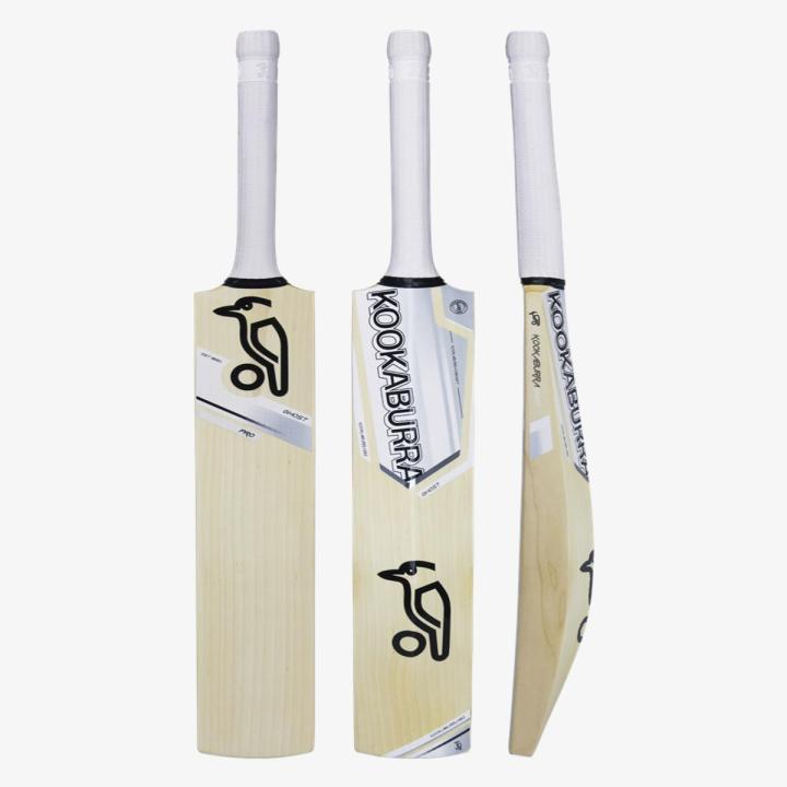 Kookaburra Ghost Pro Cricket Bat 	Tape Ball Cricket Bat - White & Black