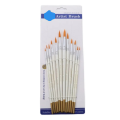 Paint Brushes Professional Quality Flat Tip Round Tip Angular Tip Fan Brushes Best For Artists 12Pcs Round Pointed Tip Paintbrushes. 