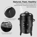 3 In 1 Vertical BBQ Smoker Grill. 