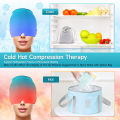 Form Fitting Gel Ice Headache Migraine Relief Hat Cold Compress Therapy Cap Ice Head Wrap Pack Mask for Tension Sinus Stress. 