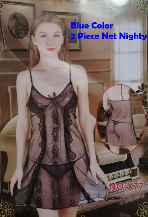 2%20Piece%20Set%20Lace%20Open%20Exposed%20Women%20Hot%20Sexy%20Girls%20Baby%20doll%20Nighty%20Dress%20-%20Image%203