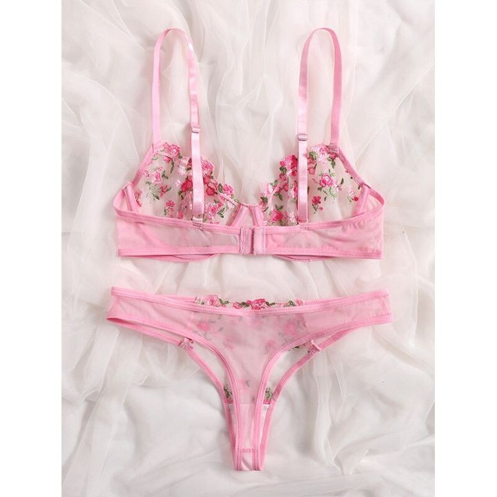 %E3%80%90Happier%E3%80%91%20Lingerie%201%20Pcs%20Floral%20Embroidery%20Underwear%20Transparent%20Lace%20Short%20Skin%20Care%20Kits%20Delicate%20Fairy%20Set%20Woman%202%20Pieces%20-%20Image%203