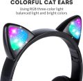 Cat Headphone STN-28 Wireless Headset Cat Ear 5.0 Bluetooth Headphones LED Flashing Light Sports Noise Cancelling Support TF Card 3.5mm Plug with Mic. 