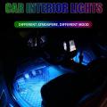 Car Interior Atmosphere Remote Control Light Decor Lamp. 