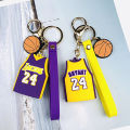 Lakers Kobe Bryant Jersey NBA Polo Shirt Keychain Bag Car Pendant Key Holder. 