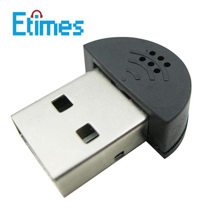 Fashion Portable Mini USB Microphone For Laptop Desktop PC Skype Voice Recognition Software Computer Microphones