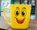 Emoji Mugs Funny Smile Smiley Face Cups Plastic Kids Water Juice Drink Tea, smile cup , mug, children's cup, drinking cup, Children's Smiley Face Plastic Cups Mugs Beakers Set with Handle Kids Fun. 
