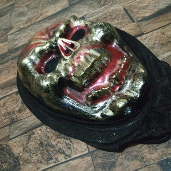 Black Golden Vintage Style Horror Costume Teeth Mask (New)