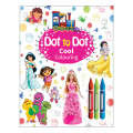 DOT TO DOT COOL SUPER COLORING GIRLS. 