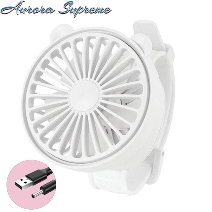 Electric Watch Fan USB Interface Rechargeable Mini Wrist Fan