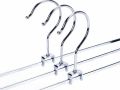 5 x Metal Clip Coat Hangers Clothes Closet Pant Trouser Skirt Non-slip Racks. 